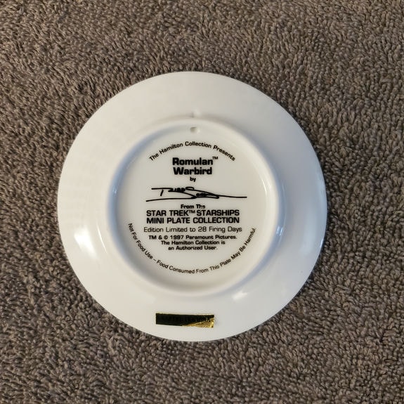 HC_MP_STSH_RomulanWarbird Plate - Back